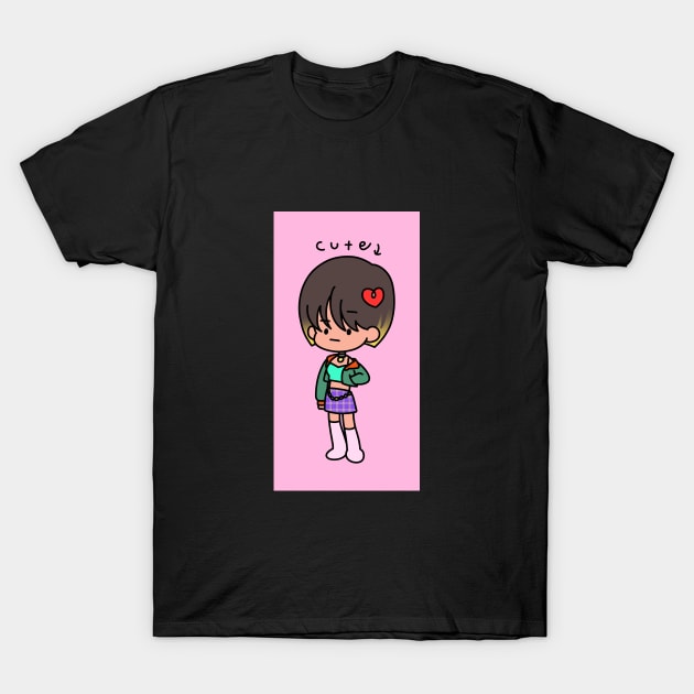 Cute girl T-Shirt by spacemandu